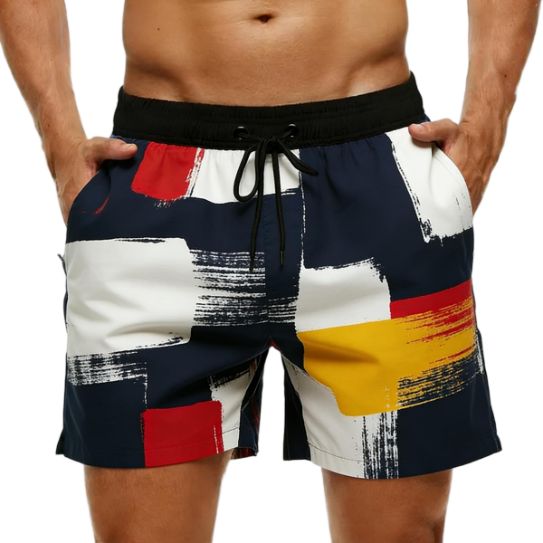 Quick-Dry Plus Size Men's Beach Swim Shorts