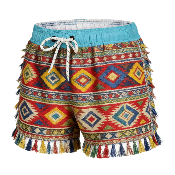 Men's Quick-Dry Solid Pattern Beach Swimsuit