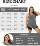 Plus Size Workout Tank Tops for Women V Neck Sleeveless Yoga Gym Tops