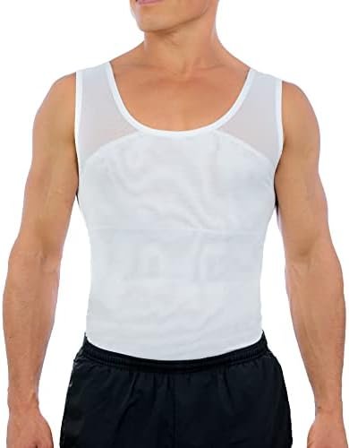 Apparel Original Men's Chest Compression Shirt to Hide Gynecomastia Moobs Shapewear