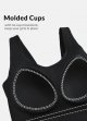 Women's Longline Sports Bra, Molded Cup Workout Tank Yoga Tops Built in Bra Athletic Camisole