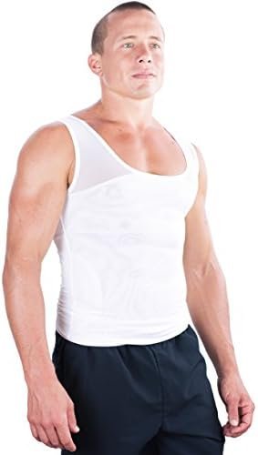 Apparel Original Men's Chest Compression Shirt to Hide Gynecomastia Moobs Shapewear